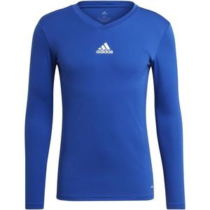adidas TEAM BASE LONG SLEEVE TEE Pánské fotbalové triko, modrá, velikost obraz