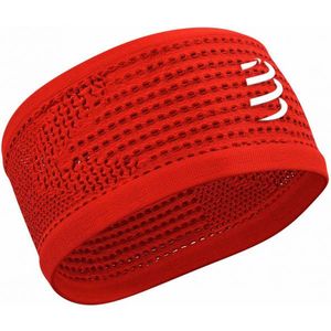 Compressport HEADBAND ON/OFF Běžecká sportovní čelenka, červená, velikost UNI obraz