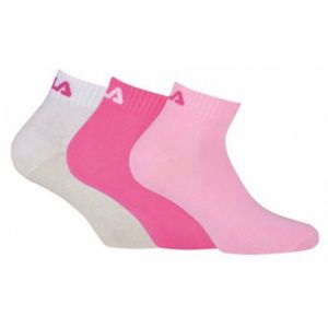 Fila QUARTER PLAIN SOCKS 3P Ponožky, růžová, velikost obraz