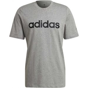adidas LINEAR TEE Pánské tričko, šedá, velikost obraz