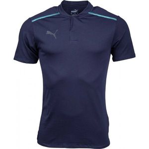 Puma TEAMCUP CASUALS POLO Pánské polo tričko, tmavě modrá, velikost obraz