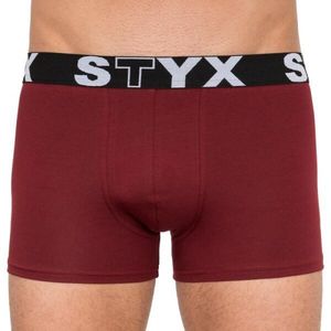 Styx MEN'S BOXERS LONG SPORTS RUBBER Pánské boxerky, vínová, velikost obraz