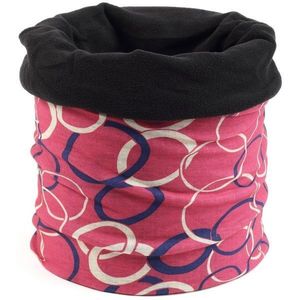 Finmark MULTIFUNCTIONAL SCARF WITH FLEECE Multifunkční šátek s fleecem, růžová, velikost obraz