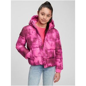 Růžová holčičí bunda classic warmest GAP obraz