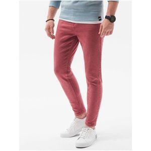 Červené pánské džíny Ombre Clothing P1058 obraz