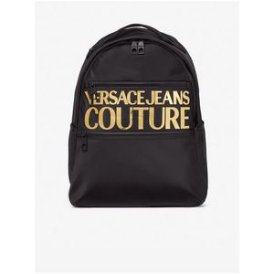 Černý pánský batoh s nápisem Versace Jeans Couture obraz