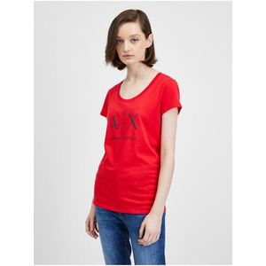 Červené dámské tričko Armani Exchange obraz
