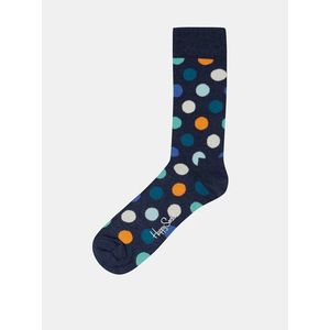 Tmavě modré puntíkované ponožky Happy Socks Big Dots obraz