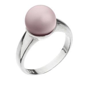 Evolution Group Stříbrný prsten s perlou pastelově růžový 35022.3 obraz