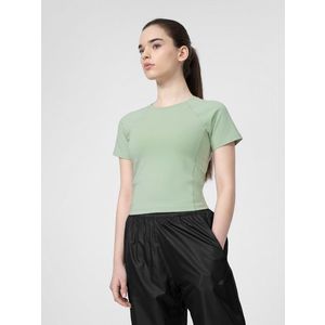 Dámské hladké tričko crop-top obraz