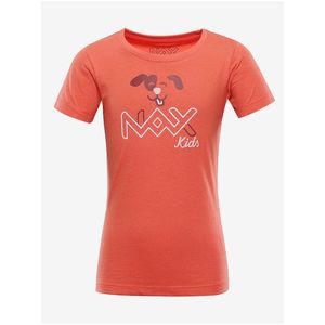 Oranžové dětské tričko s potiskem NAX Lievro obraz