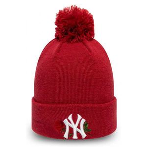 New Era MLB WMNS TWINE BOBBLE KNIT NEW YORK YANKEES Dámská klubová zimní čepice, červená, velikost obraz