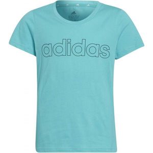 adidas LINEAR TEE Dívčí tričko, zelená, velikost obraz