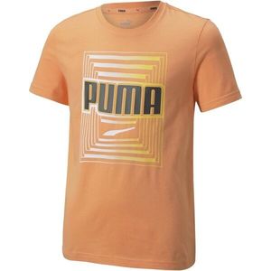 Puma ALPHA GRAPHIC TEE Dětské triko, oranžová, velikost obraz