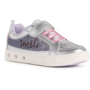 Geox J SKYLIN GIRL Dívčí volnočasové boty, stříbrná, velikost 25 obraz