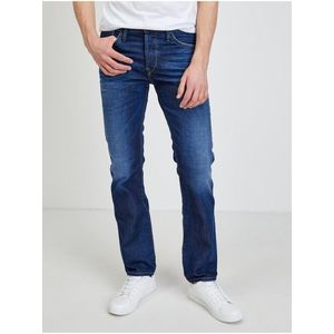 Tmavě modré pánské straight fit džíny Pepe Jeans Talbot obraz