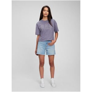 Fialové holčičí tričko GAP Teen z organické bavlny obraz
