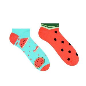Veselé kotníkové ponožky s letním nádechem Meloun obraz