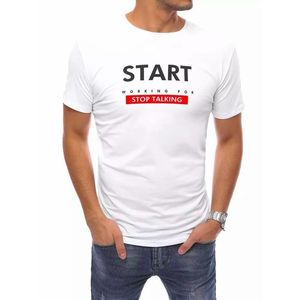 Bílé tričko s nápisem Start obraz