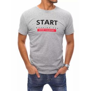 Světle šedé tričko s nápisem Start obraz