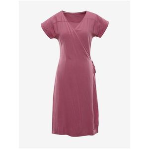 Růžové dámské zavinovací šaty Alpine Pro SOLEIA obraz