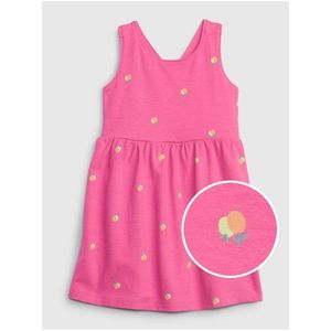 Růžové holčičí šaty šaty z organické bavlny GAP obraz