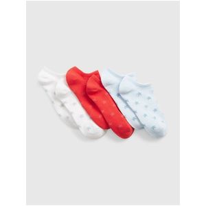 GAP Ponožky 3 páry dětské Modrá Bílá obraz
