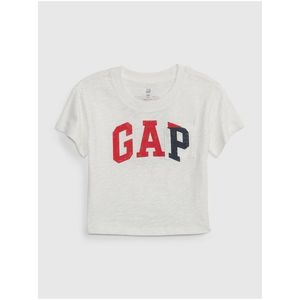 Bílé holčičí tričko s logem GAP GAP obraz
