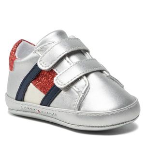 TOMMY HILFIGER Velcro Shoe Silver T0A4-32110-1070 obraz