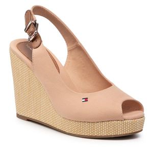 TOMMY HILFIGER Iconic Elena Sling Back Wedge FW0FW04789 obraz