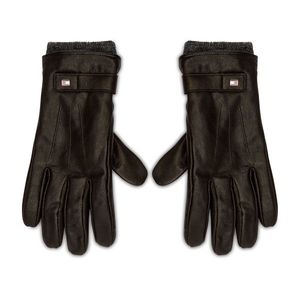 TOMMY HILFIGER Elevated Flag Leather Mix Gloves AM0AM06589 obraz