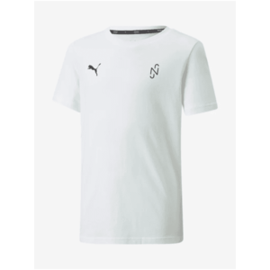 Bílé klučičí sportovní tričko s potiskem na zádech Puma Neymar obraz
