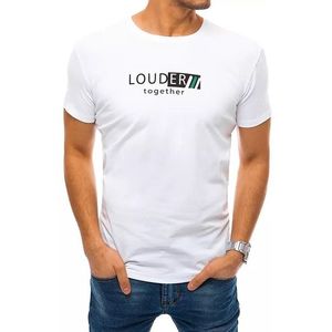 Bílé tričko "louder together" s krátkým rukávem obraz
