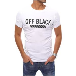 Bílé pánské tričko off-black obraz