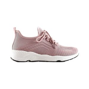 Růžové módní textilní sneakersy obraz