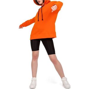 Oranžová basic mikina tenerife s kapucí obraz