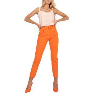 Oranžové kalhoty giulia s opaskem obraz