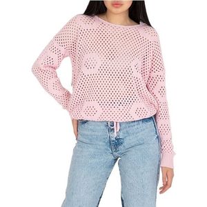 Světle růžový háčkovaný svetr s kapucí obraz