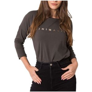 Khaki dámské tričko minimalist obraz