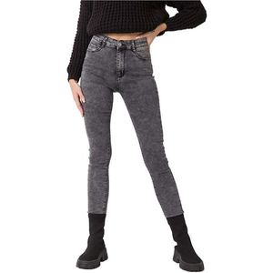 šedé dámské skinny džíny obraz