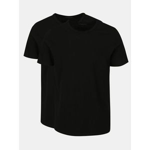 Sada dvou černých pánských triček s krátkým rukávem Jack & Jones Basic obraz