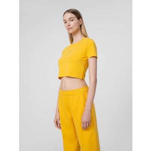 Dámské tričko crop top s potiskem 4F obraz