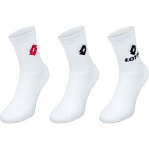 Lotto TENNIS 3P Unisex sportovní ponožky, bílá, velikost obraz