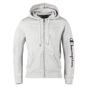 Champion HOODED FULL ZIP SWEATSHIRT Pánská mikina, šedá, velikost obraz