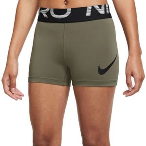 Nike PRO DRI-FIT GRAPHIC Dámské běžecké šortky, khaki, velikost obraz