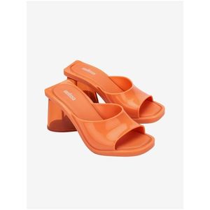 Oranžové pantofle na podpatku Melissa Candy obraz