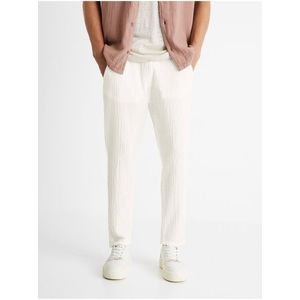 Bílé pánské kalhoty Celio Cobogaze obraz