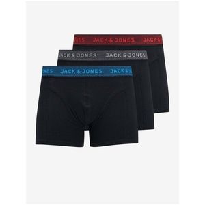 Sada tří černých boxerek Jack & Jones obraz