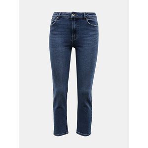 Modré zkrácené straight fit džíny ONLY Erica obraz