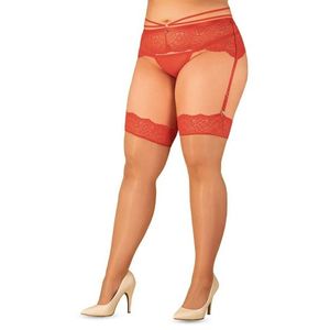 Jemné punčochy Loventy stockings 2XL/3XL - Obsessive 2XL/3XL Červená obraz